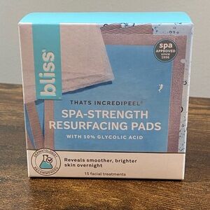 BNIB Bliss Re-surfacing pads 15pack